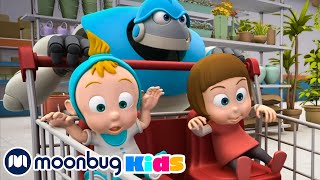 Baby Racer  ARPO The Robot  Kids Cartoons amp Nursery Rhymes  Moonbug Kids [upl. by Mcgee70]