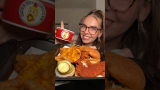 MY DAVE’S HOT CHICKEN ORDER😍❤️‍🔥👀 daveshotchicken nashvillehotchicken mukbang foodie crunchy [upl. by Mad]