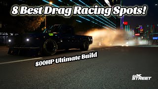 Best Drag Racing Spots in CarX Street PC  800HP LS Swapped Sunny K Truck Ultimate Build [upl. by Nosloc725]