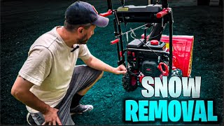 PowerSmart 24Inch Snowblower Clearing Paths with Ease Full Overview 2024 [upl. by Surtemed593]