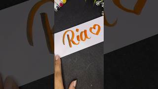 I Made Calligraphy For Ria [upl. by Inasah]