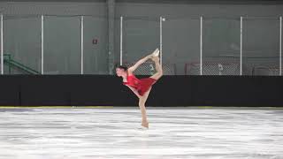 Emma Chao  Novice Women Short Program  2025 Midwestern Sectional Singles Final [upl. by Akenaj909]