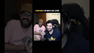 CarryMinati on Indias got latent indiasgotlatent samayraina shortvideo shorts viralvideo [upl. by Millburn]