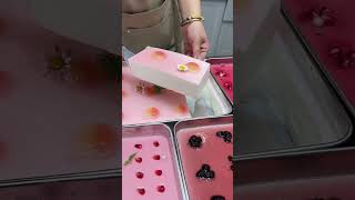 🥰 Satisfying with delicious grass milk pudding 🥳 food satisfying satisfyingvideo [upl. by Shiroma]