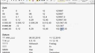 Serienbriefe mit Microsoft Word amp Excel 6  Zahlenformate für die Funktion Text in Excel [upl. by Eiddam]