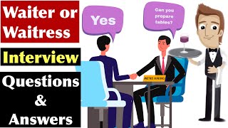 Waiter or Waitress Interview Questions amp Answers  Top 20 Waiter or Waitress Job Interview  RPS [upl. by Eimmac225]