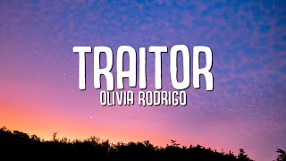 Olivia Rodrigo  traitor Lyrics [upl. by Ahl]