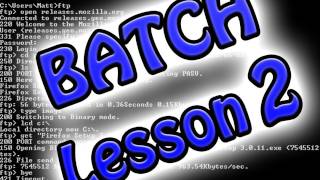 Batch Programming Lesson 2 User Input Variables [upl. by Arrekahs772]