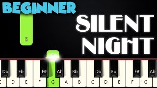 Silent Night  BEGINNER PIANO TUTORIAL  SHEET MUSIC by Betacustic [upl. by Lewan]