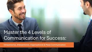 Master the 4 Levels of Communication for Success [upl. by Engvall]