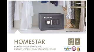 Chubbsafes Homestar Safes Range Overview  FREE Delivery and FREE Professional Home Installation [upl. by Margalo]