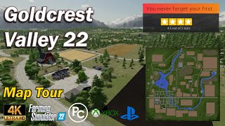 Goldcrest Valley 22  Map Review  Farming Simulator 22 [upl. by Collie]