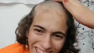 young lady headshave new video bald hairdonation gundu buzzcut mottai baldbeauty tonsure [upl. by Daney]