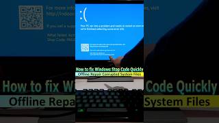 How to fix Windows Stop Code quickly 💻 youtubeshorts shortsvideo shorts [upl. by Niccolo]