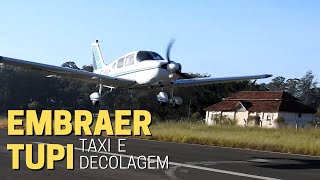 Taxi e Decolagem avião Embraer Tupi EMB712 [upl. by Artamas]