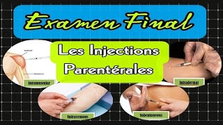 Les injections parentérales  intramusculaireintraveineusesintradermiquesouscutanée [upl. by Nnanerak]