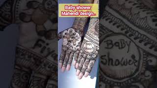 beautiful baby shower Mahendi designnewmahendidesignsbabybabygirl [upl. by Resor90]