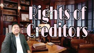 OBLICON LECTURES RIGHTS OF CREDITORS PART TWO OF NATURE OF OBLIGATIONS [upl. by Lear]