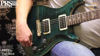 PRS P22 Electric Guitar Demo with Piezo PickUp in Teal Black [upl. by Euqinamod949]