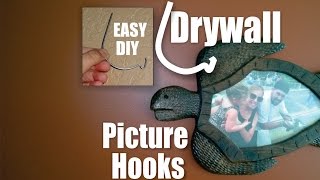 How to make Drywall or Sheetrock Photo Hooks Easy DIY [upl. by Namreg10]