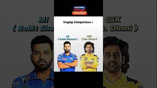 Ms Dhoni vs Rohit Sharma Trophy Comparision In IPL 🥶 [upl. by Ignatius683]