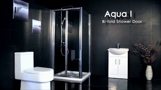 AquaI6 Bifold Door Shower Enclosure [upl. by Teferi815]