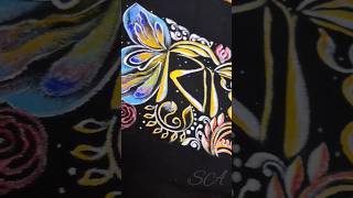 Tote bag painting🎨  art acrylicpainting drawing shortvideo viralvideo viralshorts fabric l [upl. by Indihar]