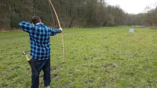 50lb English Longbow from Bickerstaffe Bows [upl. by Hairabez]