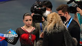 Behind the scenes of Shcherbakova Trusova Valievas free skate  Winter Olympics 2022  NBC Sports [upl. by Anigger]