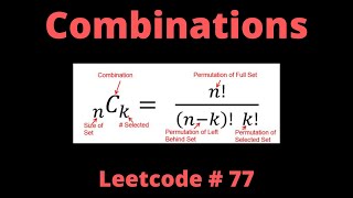 COMBINATIONS  LEETCODE 77  PYTHON BACKTRACKING SOLUTION [upl. by Griz]