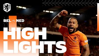 𝐁𝐈𝐆 𝐖𝐈𝐍 🔥🇳🇱  Highlights België  Nederland 362022 Nations League [upl. by Aleemaj203]