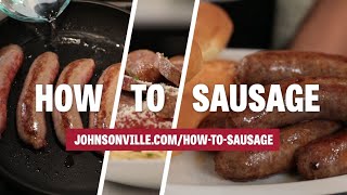 How to Cook Sausage on the Stovetop Frying Pan [upl. by Suirauqed]