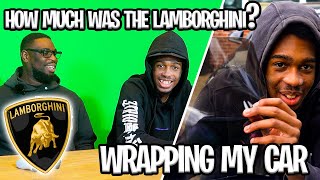 Wrapping My Car  How Much Did The Lamborghini Cost [upl. by Liuqa]