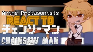 Anime Protagonists React To Each Other  Chainsaw Man MANGA SPOILERS  Gacha Club [upl. by Noxid428]