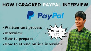 PAYPAL Interview experience 2021  How to get placed in PAYPAL  how to attend online interviews [upl. by Luapnhoj]