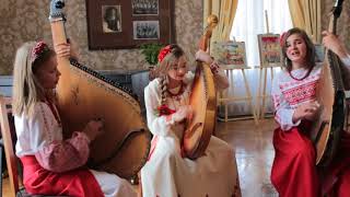 Young ukrainian girls playing the bandura [upl. by Bigod]