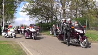 Belgium Goldwing Treffen 2014 Kaulille Parade 1 [upl. by Oicnaneb]