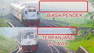 Ini bedanya kereta api BIASA vs TERPANJANG DI PULAU JAWA [upl. by Malone]