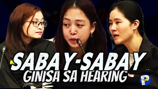 Sabaysabay na humarap si Cassandra Ong Alice Guo at Shiela Guo sa senate hearing [upl. by Lati]