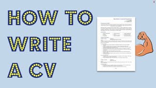 How to write a CV Get noticed by employers [upl. by Eivla795]