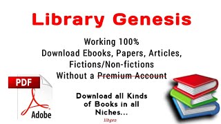 How to Download EbooksPDF for Free from Library Genesis without a Premium Account  libgen [upl. by Anrahs]