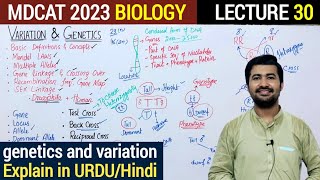 Genetics and Variation Class 12  Chapter 22  MDCAT 2023 Biology  Irtisams biology  mdcat2023 [upl. by Eelanaj]