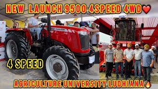 New Massey 9500🔥4 Speed❤️  Ludhiana Agriculture university 💯 [upl. by Eatnod]