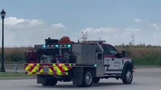 Royse City Fire Engine amp Brush 81 responding [upl. by Adnorhs]