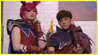 Sneaky and Bang Cosplay Xayah  AllStar  Best of LoL Streams 471 [upl. by Radu]