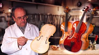 VIOLÍN artesanal por un experto LUTHIER Fabricación paso a paso de este instrumento musical [upl. by Aiclid694]