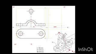 ORTHOGRAPHIC PROJECTION l Engineering Drawing l Sectional Side View l Mr Shital Yashwant Waware l [upl. by Schlessinger]