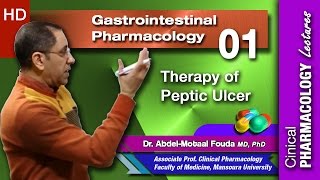 GIT Pharmacology Ar  01  Therapy of peptic ulcer disease [upl. by Peednam208]