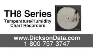 Dickson 8quot Temperature and Humidity Chart Recorders TH8 Series [upl. by Schapira]