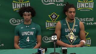 UNCW MBB Nolan Hodge amp Harlan Obioha  Postgame vs App State 113024 [upl. by Netsreik762]